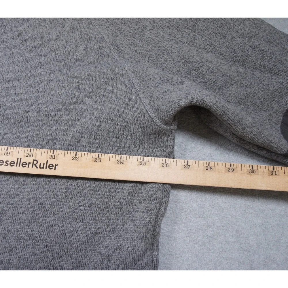 The North Face Jacket Mens XL Gray Fleece Full Snap Outdoor Hiking Casual Adult